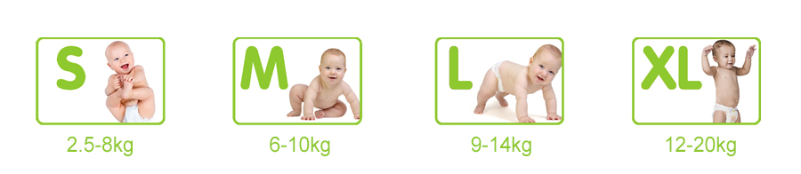 Hight quality eco bamboo baby diapers