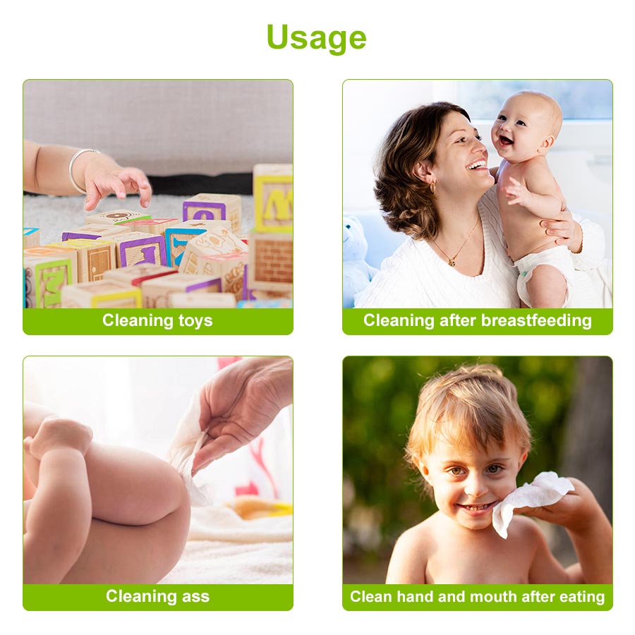 Usage of wet wipes